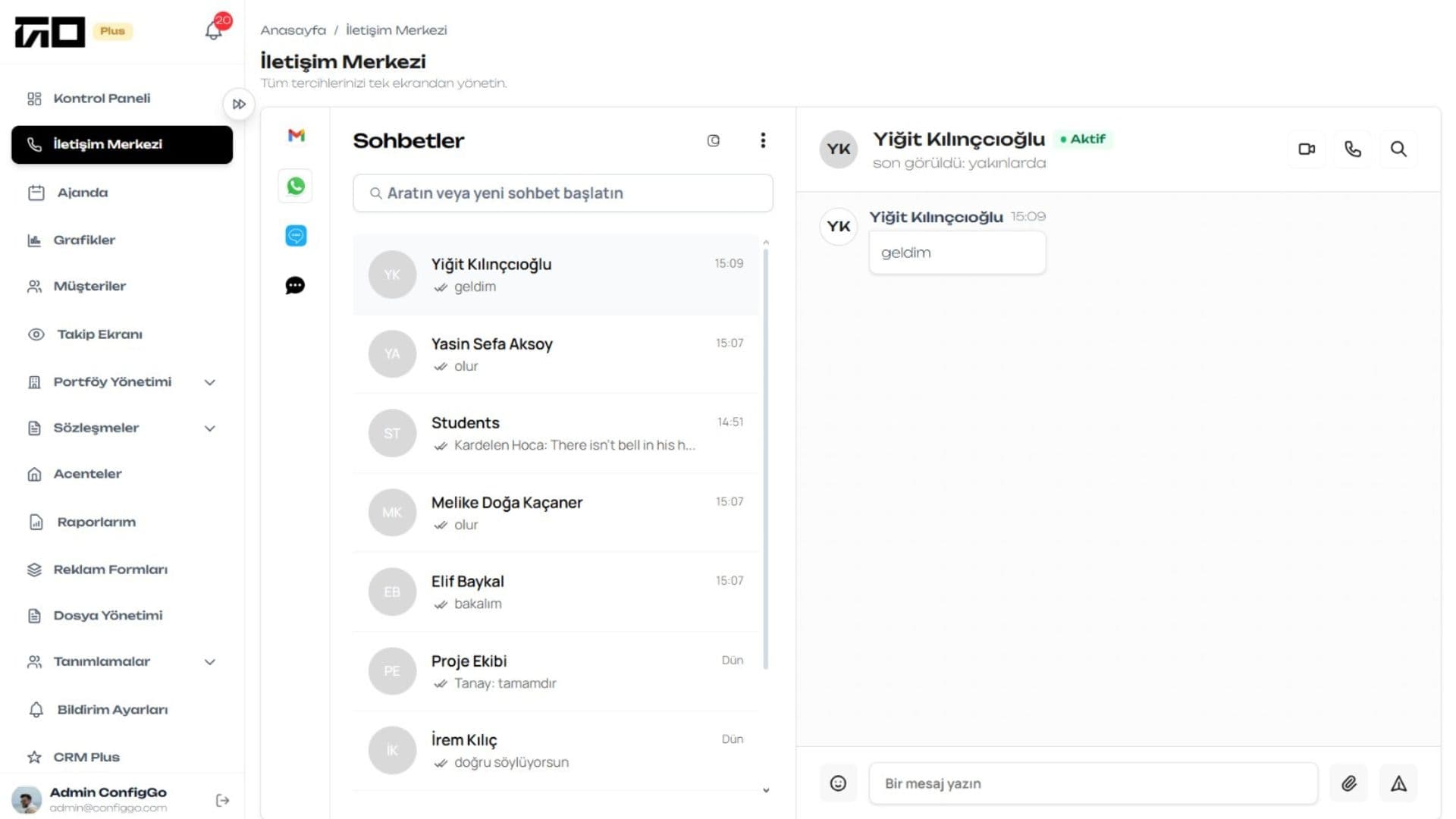 Omnichannel Inbox — Configgo CRM Plus
